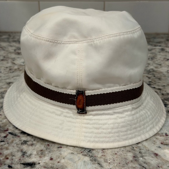 Coach White and Brown Bucket Hat - Picture 8 of 12